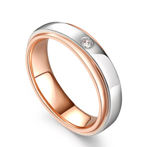 Anillo de Compromiso Jeulia Forever Promise de Plata de Ley Bicolor para Mujer - Product Image 3