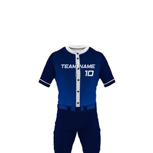 Venta caliente Conjuntos de uniformes de béisbol Paquete completo Diseño de sublimación Kits de uniformes de Béisbol Juvenil Equipo de adultos Ropa deportiva Kits de uniformes - Product Image 4
