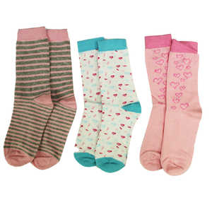 Chaussettes Fantaisie pour Filles, Lot de 3, Respirantes, en Spandex et Nylon, Style Décontracté et Sportif, Longueur Ras du Cou, avec Imprimé Dessin Animé et Logo Tissé sur le Corps, Usage Quotidien - Product Image 3