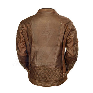 Nueva llegada chaqueta de moto de alta calidad chaqueta de moto de cuero genuino bajo MOQ chaquetas de moto - Product Image 2