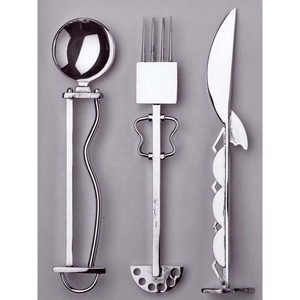 Conjunto de vajilla de pulido de espejo para regalo de boda, con logotipo personalizado reutilizable de diseñador, mango multicolor, gran oferta - Product Image 2