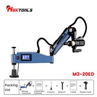 Mesin tap bor otomatis daya tinggi M3-20ED, lengan ketuk CNC tipe Rocker, Vertikal/Universal, Hemat waktu