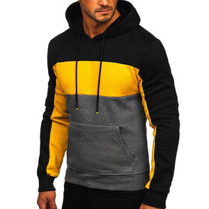2025 Top Trending Men's Pullover Hoodies Transpirable Sostenible Tallas grandes Color sólido Ropa de invierno Servicio OEM disponible - Product Image 3