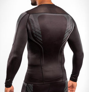 T-shirt de compression à manches longues pour homme, vêtement de sport respirant et personnalisable, séchage rapide - Product Image 4