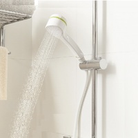 Pommeau de douche à jet de pluie portable moderne en plastique ABS avec filtre à médias GAC+Calcium Sulfite de noix de coco, accessoires de robinetterie de salle de bain