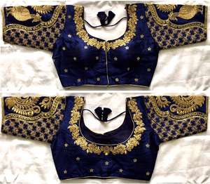 Beautiful Blouse With <b>Thread</b> And Sequence Work - Product Image 5