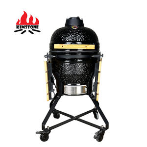 KIMSTONE Fumoir à charbon de bois pour barbecue <span class=keywords><strong>Kamado</strong></span> 18 pouces Keramik Houtskool pour barbecue et fête - Product Image 1