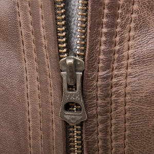 Veste en cuir véritable pour homme, col montant, mode de rue, coupe respirante et confortable, veste d'hiver - Product Image 6