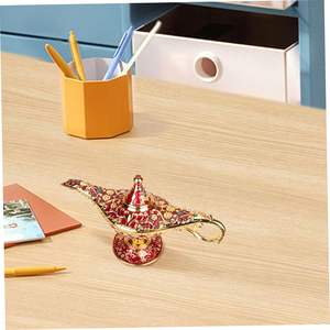 Aladdin <b>Lamp</b> brass Magic Genie <b>Lamp</b> manufacturer <b>Vintage</b> Aladdin Desk Ornament Legend Aladdin <b>Table</b> Decoration - Product Image 2
