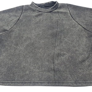 Haute qualité grande taille personnalisé imprimé surdimensionné coton T-Shirt hommes en détresse lavage à l'acide conception goutte épaule respirant Jersey - Product Image 1