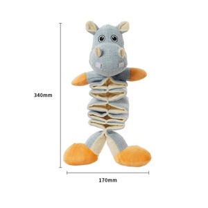 Jouet interactif en peluche vocal pour chien Conception de forme animale durable pour la formation des animaux de compagnie pour chiens et chats avec remplissage en coton PP - Product Image 6