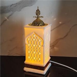 Quemador de incienso Bakhoor de cerámica de lujo indio hecho a mano, quemador de chips Oud árabes, precio de fábrica no eléctrico, etiqueta personalizada - Product Image 1