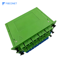 Splitter PLC LGX Standar Tipe Plug-in 1x8 SC APC Insert Cassette Optical Splitter untuk ODF Fiber Optic Distribution Frame