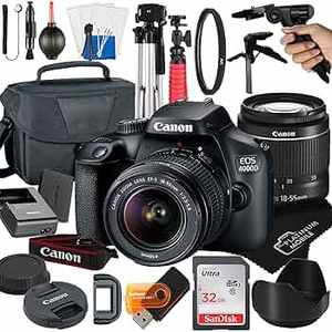 MEJOR Oferta Cámara DSLR 4000D / T100 de 18MP con Lente de 18-55mm + Luz de Video LED Cinematografía Garantía de 3 Años - Product Image 2