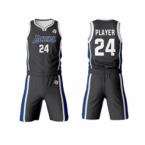 High Quality Customized Design Basketball Uniform Lightweight Moisture Wicking Sublimation Plus Size 100% Polyester Clubs Sports - Product Image 1