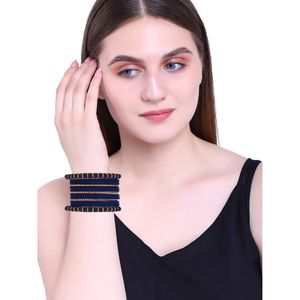 Joyería India al por mayor, brazalete mate liso chapado en oro, boda tradicional, diamantes de imitación, cristal, brazalete nupcial, conjunto de joyería India - Product Image 2