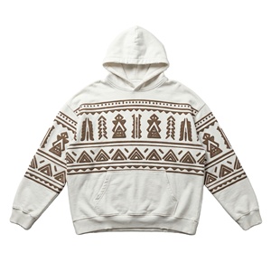 Sudadera con Capucha para Hombre, Gruesa, 500 g/m², Felpa de Algodón, Corte Cuadrado, Regular, Ecológica, Transpirable, Invierno, Bordado Personalizado, Estilo Desgastado - Product Image 1