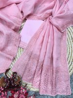 Saree Sutra Banarasi Mewah + Blus Gaya India Modern Pakaian Kasual Tenun Kanchipuram Menjamin Kilau dan Sirkulasi Udara yang Baik