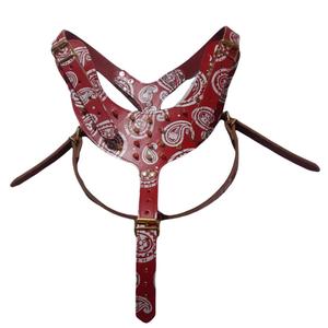 Chaleco de perro suave de cuero de estrella guía de cuero genuino con correas ajustables para perros grandes Extra grandes chaleco 19,5 "-26" marrón oscuro - Product Image 2