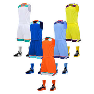 Ensemble d'uniformes de basketball personnalisés, respirant, en cèdre, avec sublimation, faible quantité minimale de commande, nom, numéro et logo personnalisés - Product Image 6