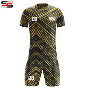 Conjunto de uniformes de fútbol de poliéster 100%, camisetas de equipo, camisetas de liga, uniformes de fútbol personalizados al por mayor, ropa de fútbol - Product Image 1