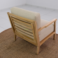 Canapé-lit en bois écologique avec coussin imperméable, design minimaliste moderne pour une utilisation en extérieur dans les cours d'hôtels et les parcs