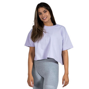 Boxy <b>T</b> <b>Shirts</b> <b>Fit</b> <b>Cropped</b> <b>T</b>-<b>shirt</b> Hot Selling Acid Washed Vintage Heavy Premium Cotton Women Jersey Blank Casual Knitted OEM - Product Image 2