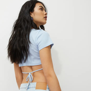 Vente en gros de nouveaux hauts courts 2023 coton pour femmes, nouveaux modèles 100% - Product Image 4