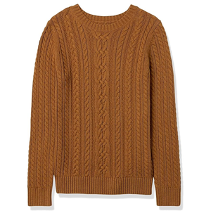 Cotton Super Soft O-neck Sweater Women's <b>Plus</b> <b>Size</b> Classic-Fit <b>Long</b>-Sleeve Breathable Crewneck Sweater - Product Image 5