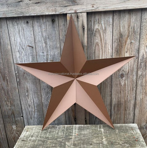 Decoración de árbol de Navidad cobre hierro gran estrella de Metal adorno colgante de lujo diseño moderno personalizado - Product Image 6