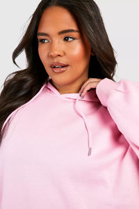 OEM mejor calidad de las mujeres de gran tamaño sudaderas con capucha de color púrpura oscuro sudaderas con capucha para las señoras personalizadas Puff estampado sudaderas con capucha de invierno para las mujeres - Product Image 3