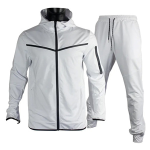 Venta al por mayor personalizado hombres 2 piezas multicolor chándal transpirable impreso técnicas de diamantes de imitación peso pesado maternidad sólido - Product Image 4