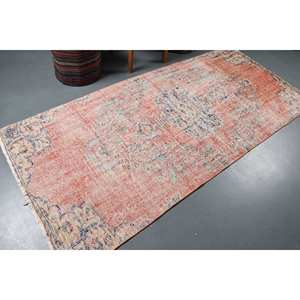 Alfombra Kilim de lana Vintage, Patchwork rojo y Beige, 3,8x8,6 pies, respaldo de látex, área grande para entrada, pasillo Rectangular, 9x12 pulgadas - Product Image 2