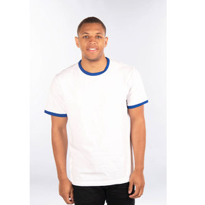 T-shirt unisexe vintage en coton 100% Bella + Canvas Tultex Ringer, coupe classique, personnalisable - Product Image 1