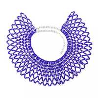 Collier brodé fait main vintage tendance, bijoux unisexe, design de cadenas multicolore, cadeau de mariage ou d'anniversaire à la mode