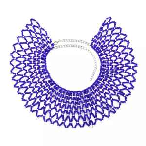 Collar bordado hecho a mano Vintage de moda, joyería Unisex, regalo de aniversario de boda a la moda - Product Image 3