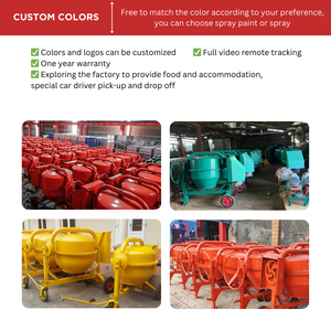 Mélangeur concret de décharge manuelle de machines de construction à quatre roues diesel mobiles de CM-350L/500L avec le moteur de noyau neuf ou utilisé - Product Image 2