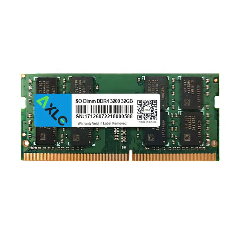Axle SO-Dimm DDR4 3200MHz 32 g는 노트북 컴퓨터 구성 요소 브랜드의 새로운 메모리 모듈 PC 부품에 적용됩니다.