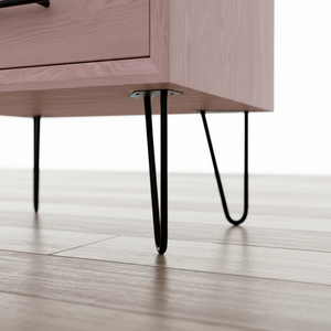 Table basse avec pieds 13-1520 TPG, couleur rose poudré moderne, meubles de salon - Product Image 6