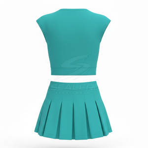 Design classique d'uniformes de cheerleading pour filles, femmes et équipes. Couleurs, tailles et logo assortis disponibles. - Product Image 2