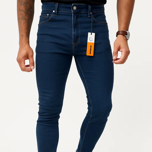 Men's Slim Fit Straight <b>Jeans</b> Casual <b>Stretch</b> Mid Waist Colored Denim Softener Eco-Friendly Vintage Streetwear Fashion Logo <b>White</b> - Product Image 1