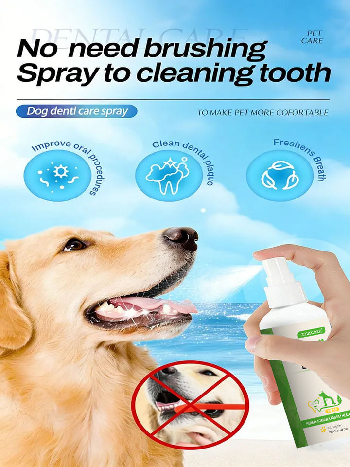 ZouRunAn Pet Oral Spray Probiotic Formula Fresh Breath Care For Dogs ...