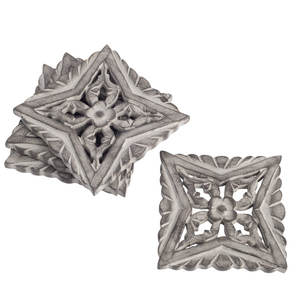 Antique Wooden Coasters Grey Color <b>Walnut</b> Durable and Premium Design for Home Decor & <b>Table</b> Decor Usage Perfect Craftsmanship - Product Image 1