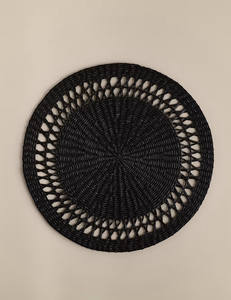 Nouveau design de dessous-de-plat en jonc de mer noir fabriqué au Vietnam avec prix de gros OEM ODM couleur, dimension. - Product Image 1