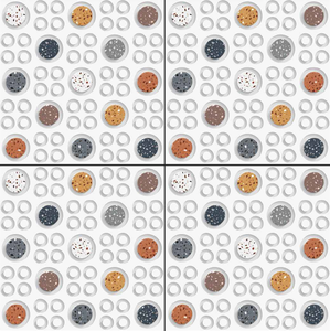 La mejor calidad de Novac India Ceramic 60x60cm Modelo 9050 Azulejos de efecto 3D Pisos de baño de baja tasa - Product Image 6