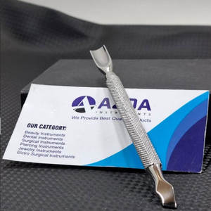 Pousse-cuticules professionnel en acier inoxydable à double extrémité, nettoyeur d'ongles, outil de manucure et pédicure pour salon et usage domestique - Product Image 5