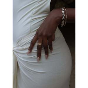 Classic Trendy Silver Mariner Chain <b>Bracelet</b> Gold Plated <b>Copper</b> with Geometric Anchor Pattern Featuring Pearl Diamond Main Stone - Product Image 4