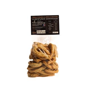 Taralli Pugliesi Perilli con Semillas de Hinojo, Bocadillos de Cereales Hechos a Mano, Sabor Salado de Puglia, Italia - Product Image 2