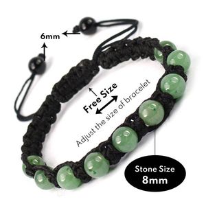 Natural Crystal Stone 8mm Round Bead Bracelet - Product Image 4
