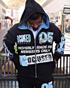 ชุดเสื้อฮู้ดกันหนาวมีซิปสำหรับทุกเพศชุดมีฮู้ดปักลายวินเทจผลิตตามสั่งสำหรับผู้ชายและผู้หญิงฤดูหนาวใส่สบาย - Product Image 6